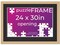 Natural Wood Puzzle Frame Kit with Glue Sheets, Black Mat, Backing, UV Acrylic - Available in 20 Popular Sizes